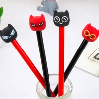 50pcs cute creative glasses small monster gel pen funny eyes black watery pen fresh glasses signature pen stationery