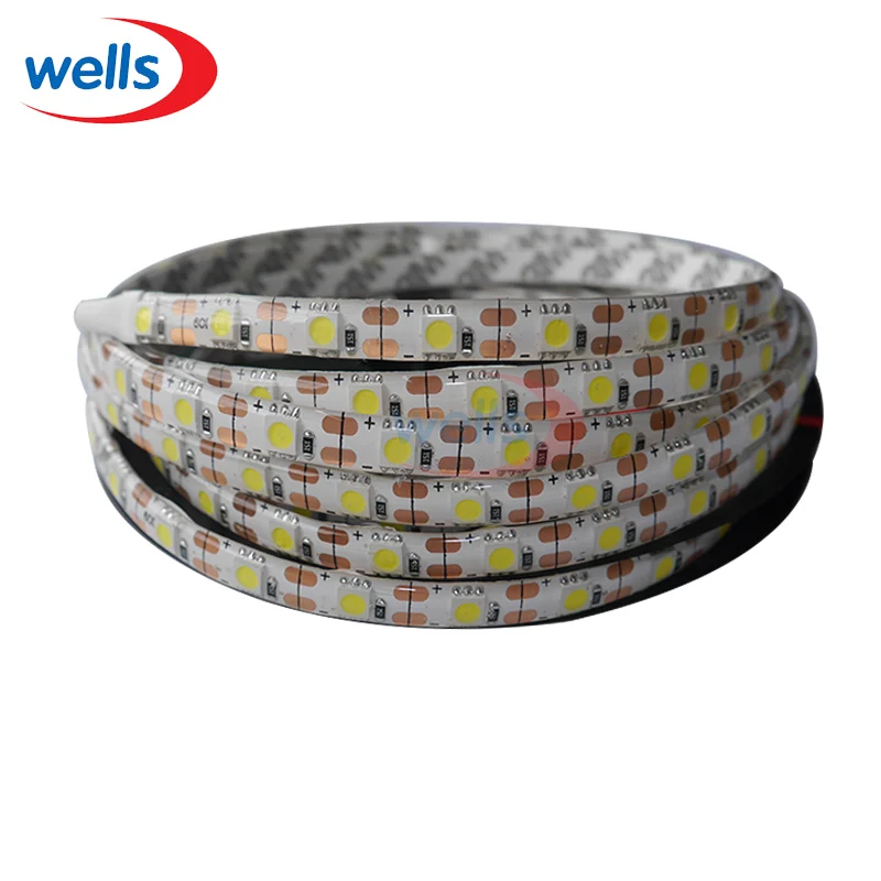 Фото Новинка 5 в 5050 3528 SMD 1 м 2 м 5 м 60 Светодиодный s/M светодиодная полоса светильник IP30 IP65 теплый белый/RGB/красный/зеленый/синий Гибкая светильник вая полоса №4