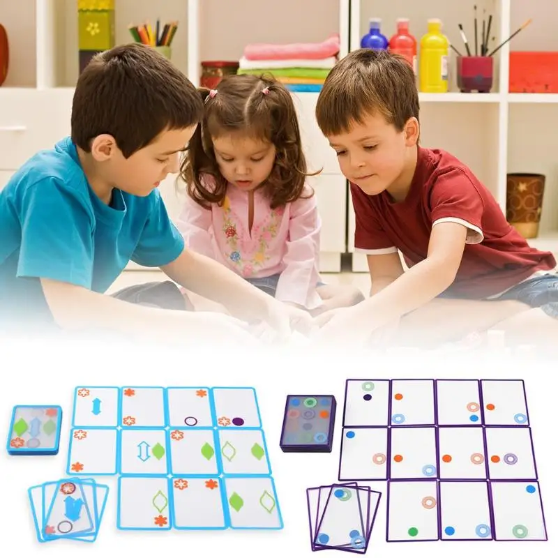 

Overlapping Card Game Spatial Logical Train Toy Swish Set Intelligent Kids Gift Cultivation Kid Set Geometry Cognition