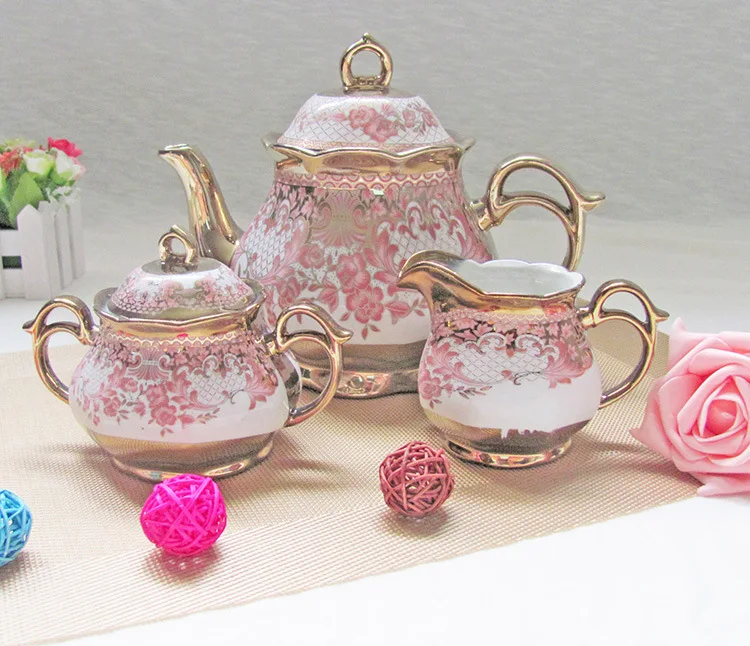 Заводской прямой Европейский керамический кофейный набор с гальваническим покрытием чашка и блюдце английский послеобеденный чайный набор 15 свадебных подарков