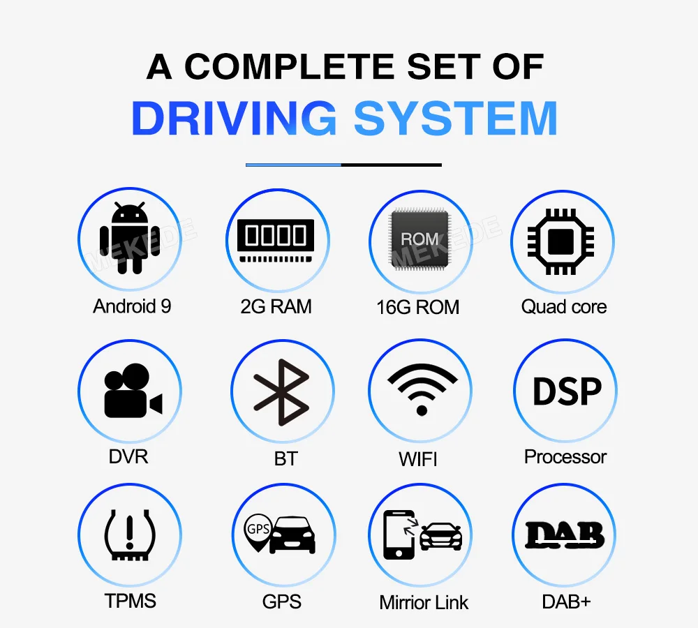 Новое поступление! Встроенный DSP android 9,0 автомобильный Радио gps навигационный плеер для hyundai IX45 Santa fe 2013 WiFi BT USB carplay