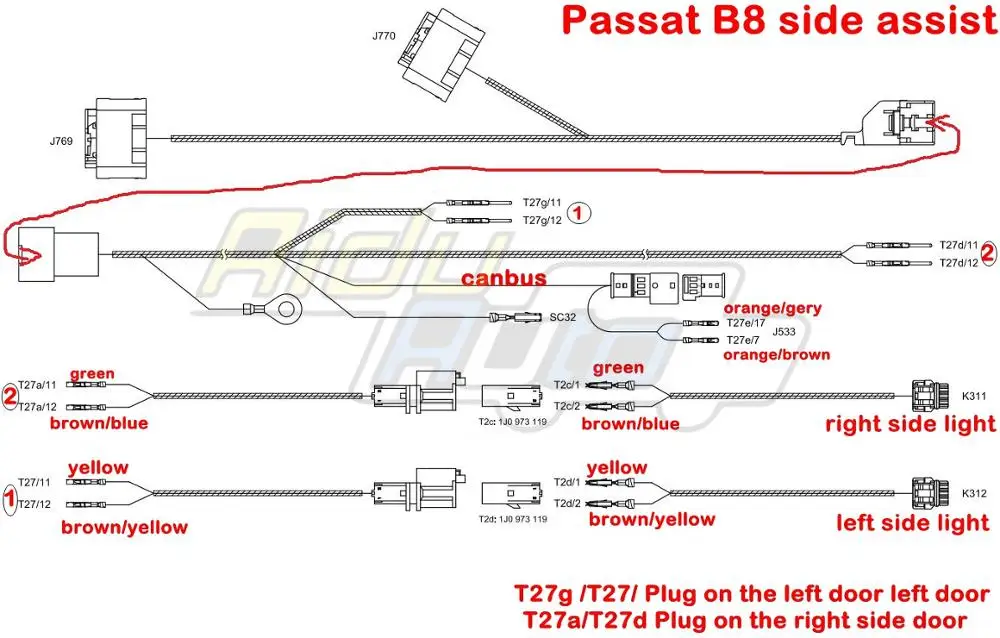 Для PASSAT B8 8 5 PA Facelift MQB LANE CHANGE SIDE ASSIST SYSTEM SET UPDATE KIT 3Q0 907 566 G 590 | Автомобили и мотоциклы