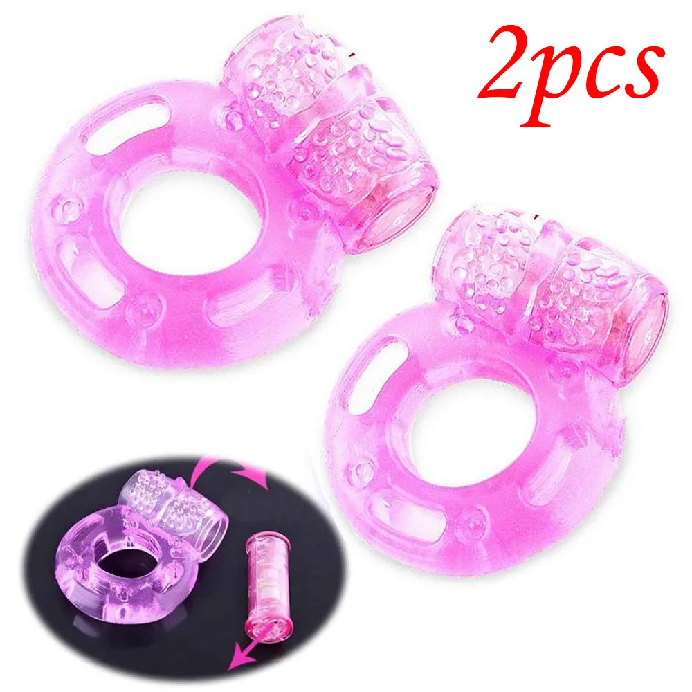 2 шт. вибрирующее кольцо для мужчин L0912|Вибраторы и вибромассажёры| |