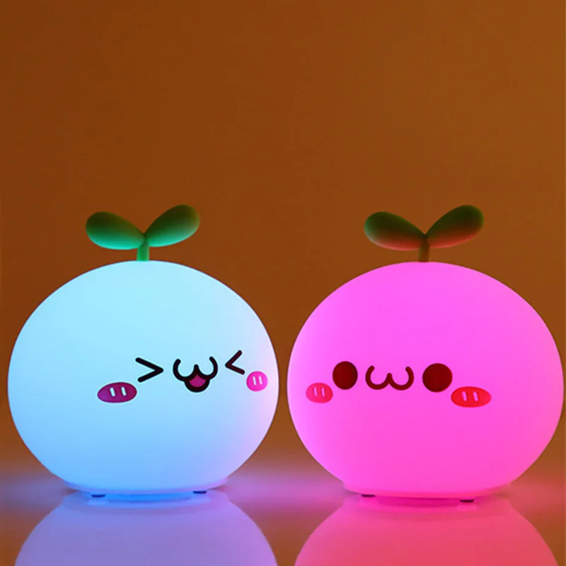 USB LED Night Light Lamp Soft Silicon Touch Sensor Cartoon 5V 1200 mAh 8 Hours Working Kids Cute BP-D-PPD-U LIGHT | Лампы и освещение