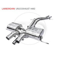 titanium alloy stainless steel exhaust modified straight downpipe for lamborghini urus auto parts valve