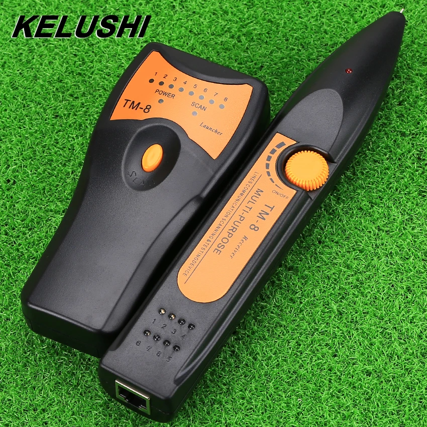 Kelushi Localizador de Linha Ótica Rastreador de Fio de Telefone Toner Ethernet Rede Lan Cabo Testador Rj11 Rj45 Cat5 Cat6 Ferramentas de rede
