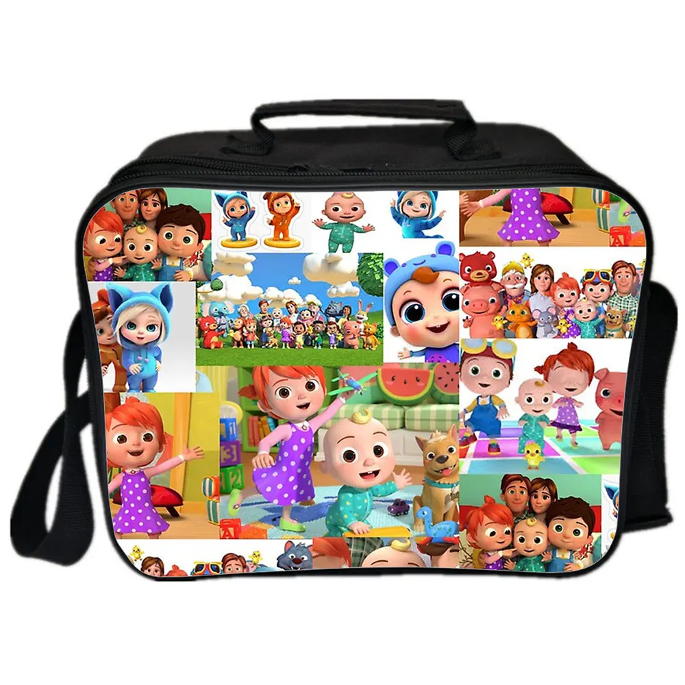 

Cocomelon Lunch Bag School Student Food Picnic Bag Boy Girl Lunch Box Children Fresh Bento Food Pouch Kids Cartoon Gift