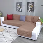 Чехол для углового дивана, водонепроницаемый, универсальный, L-образный, однотонный, защита для 1234 мест