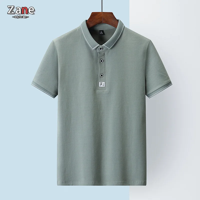 

2021 Brand New High Quality Pure Color polo shirt ,Casual loose Male Tops,Exclusive summer business casual.