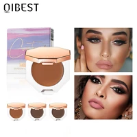 qibest face bronzer makeup contour shade concealer brighten 3d cosmetic makeup glow illuminator highlight smooth bronzer palette