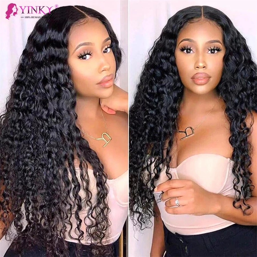 Lace Frontal Wig13x4 13x6 Lace Front Wig 30 Inch Water Wave Lace Front WigTransparent Lace Wigs For Women Curly Human Hair Wig