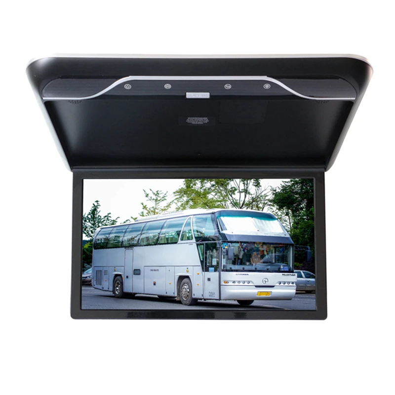 $152.20 Cheap 19 Inch MP5 Car Monitor HD IPS Screen Motorhome Ceiling TV Roof Mount Display 1080P Portable Multimedia Car Video Playes