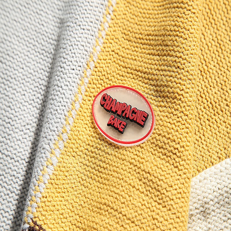 

Mens Color Block Sweaters Streetwear 2020 Winter Unisex Casual Vintage Couple Patchwork Knitwear Women Oversize Pullover Sweater