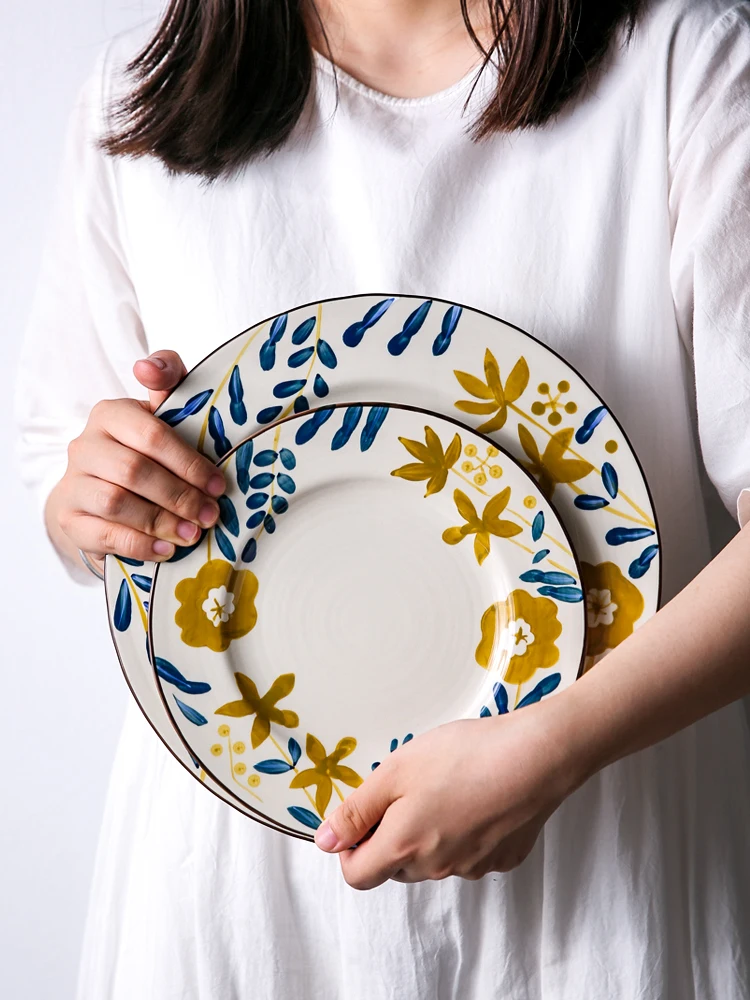 Японская керамическая посуда домашняя столовая чаша креативное блюдо для лапши