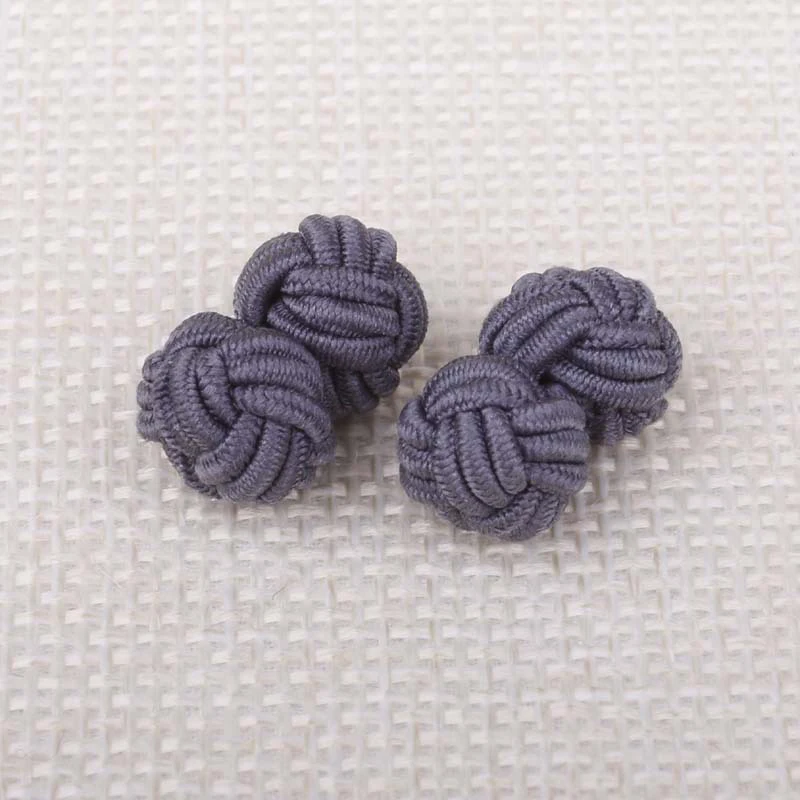 Креативные запонки с китайским узлом модные двойные веревочные для мужской