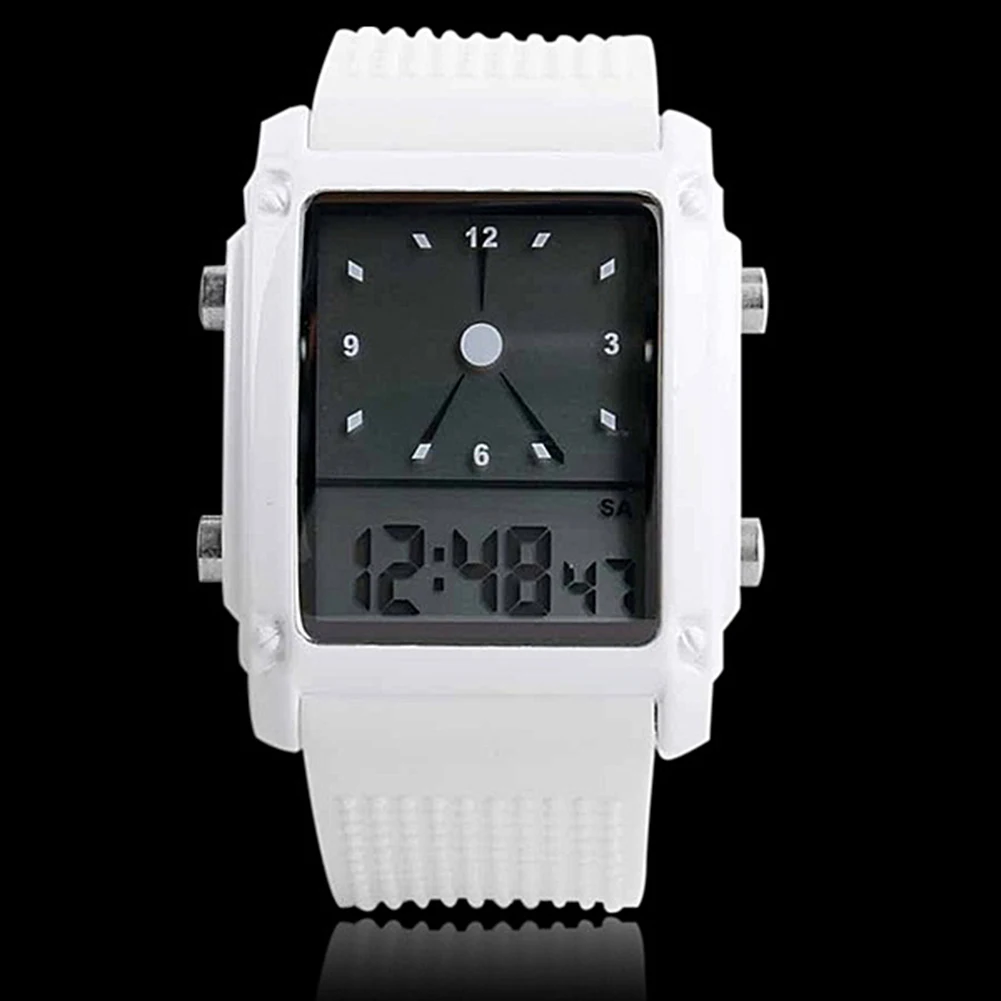 Unisex Watch Waterproof Dual Display LCD Alarm&Chronograph Sport Watch/Digital Wrist Watch/Women Quartz Watches/Men Watch Gifts