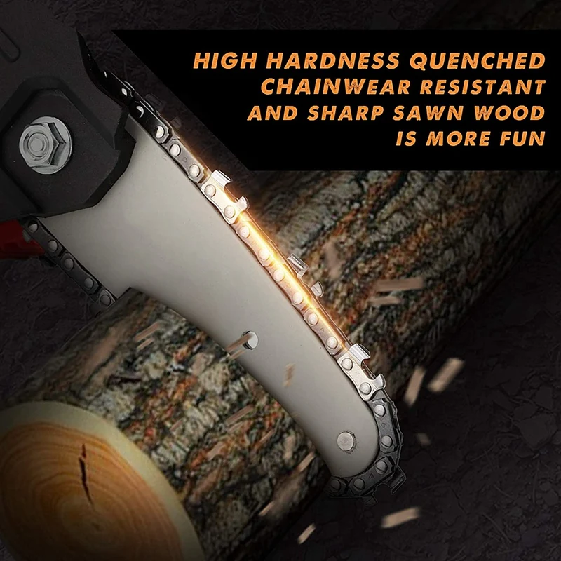 

4Pcs 4 Inch Mini Chainsaw Replacement Cordless Electric Portable Chainsaw Chain for 24 V Mini Cordless Electric Chainsaw