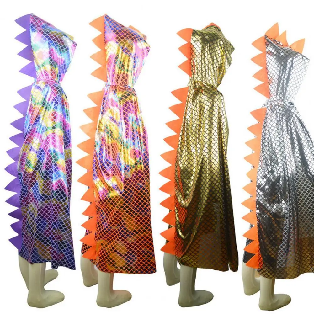 

Cloak Cape Cute Comfy Ankle-Length Dinosaur Shape Kids Cape for Party Halloween Cloak Kids Cloak
