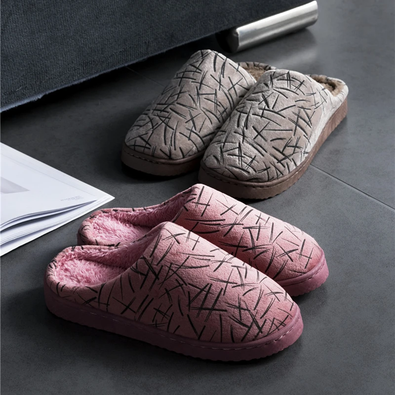 Женские плюшевые Нескользящие тапочки KushyShoo домашняя обувь для пар простые