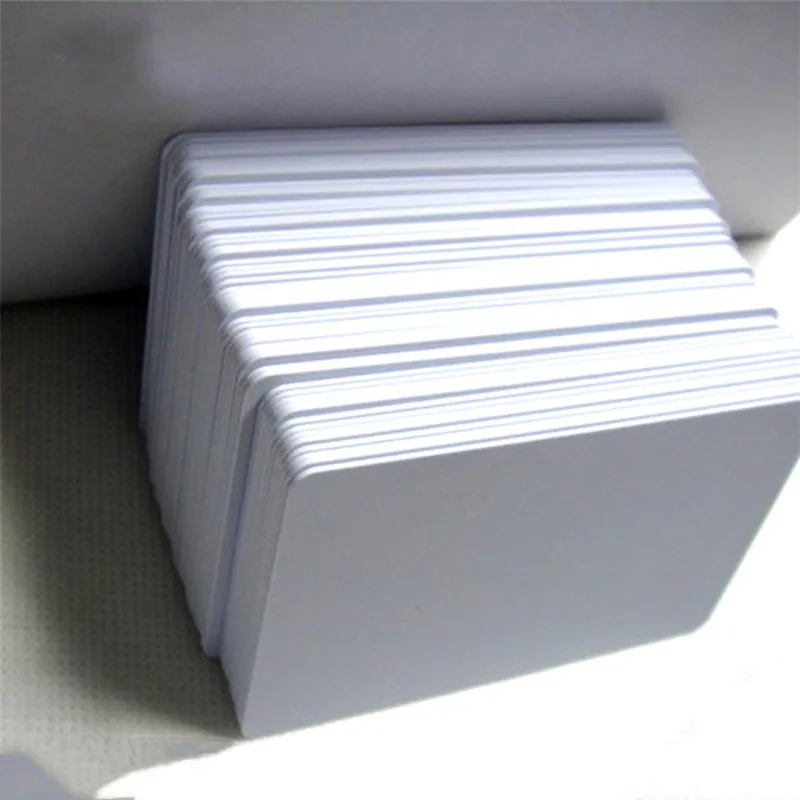 250pcs plastic blank PVC card for zebra evolis datacard fargo hiti IDP card printers
