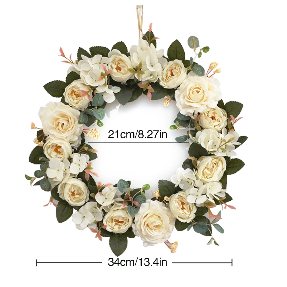 

Artificial Flower Garland Lysimachia Ring Field Pendant Door Knocker Round Leaf Decoration Wreaths Door Hanging Accessories