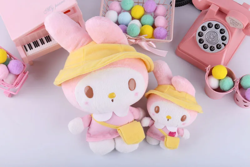 Sanrio melody Keroppi, студенческие мягкие животные, плюшевые игрушки-подвески для детей, рюкзак, брелок для ключей, кролик, собака