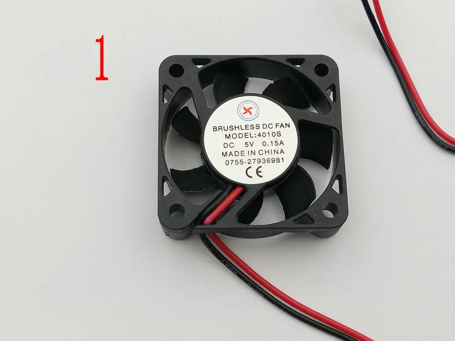 Бесщеточный вентилятор охлаждения постоянного тока 2 контакта 4010s 5 В/12 В/24 В 6