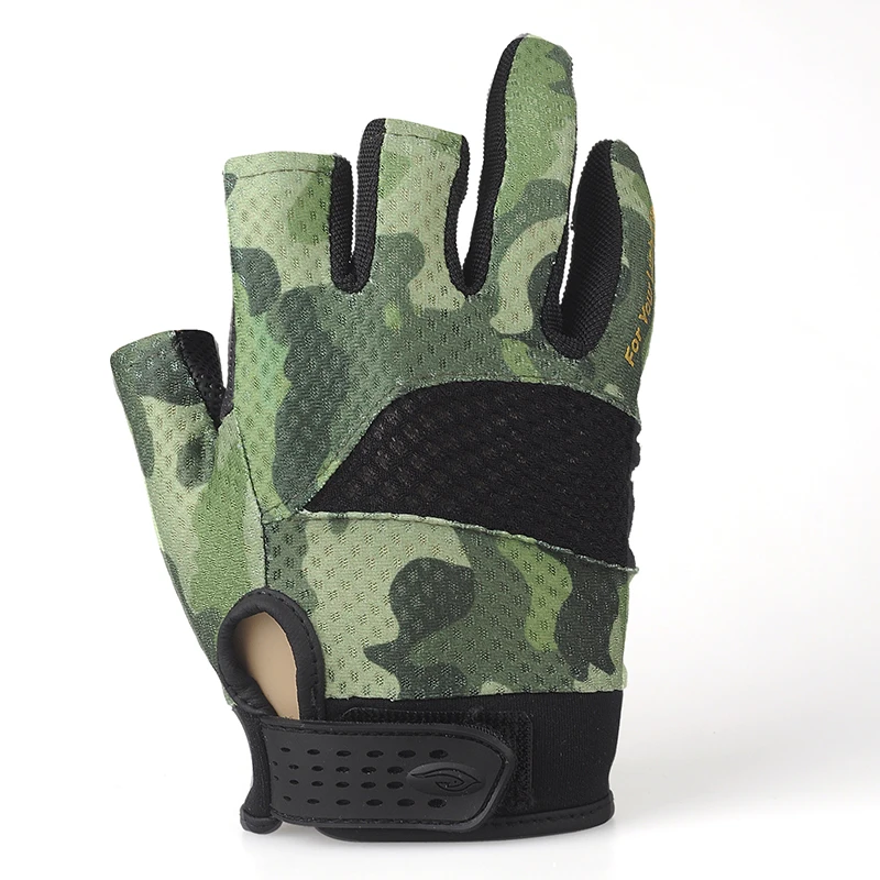 Ryojin перчатки для рыбалки с тремя пальцами защита от солнца износостойкие