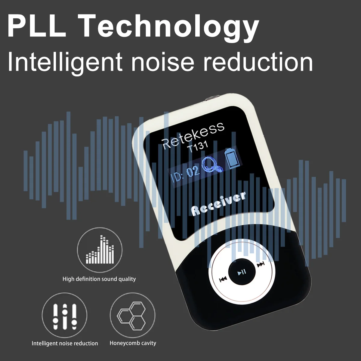 Беспроводной приемник Retekess T131 для системы гидов система синхронного перевода