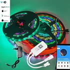 DC12V WS2811 30 светодиодныйм 60 СветодиодныйM Адресуемых СВЕТОДИОДНЫЙ полосы 5050 RGB Мечта полный Цвет SP501E WI-FI управления через приложение и светодиодный набор снаряжения