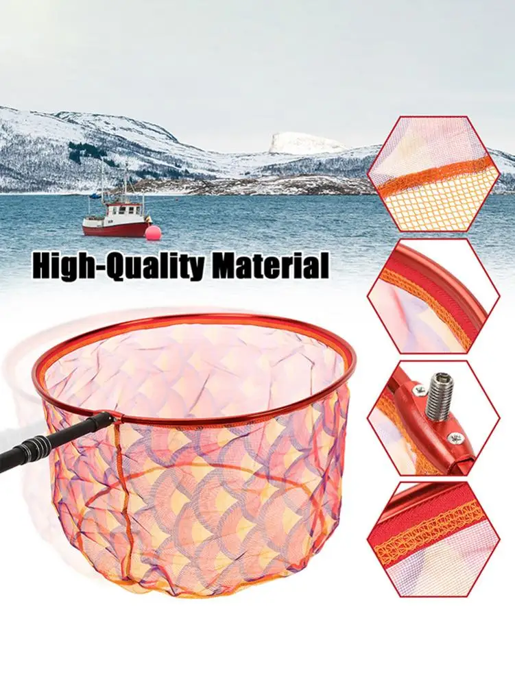 Сеть рыболовная из алюминиевого сплава 8 мм с карманным кольцом | Спорт и