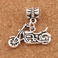 motorcycle charm beads 24 5x23mm 80pcs zinc alloy fit european bracelets jewelry diy b494