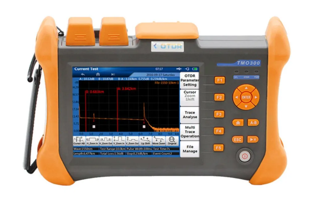 Оптический рефлектометр с сенсорным экраном OTDR TMO 300 SM A 1310/1550nm 30/28dB встроенный