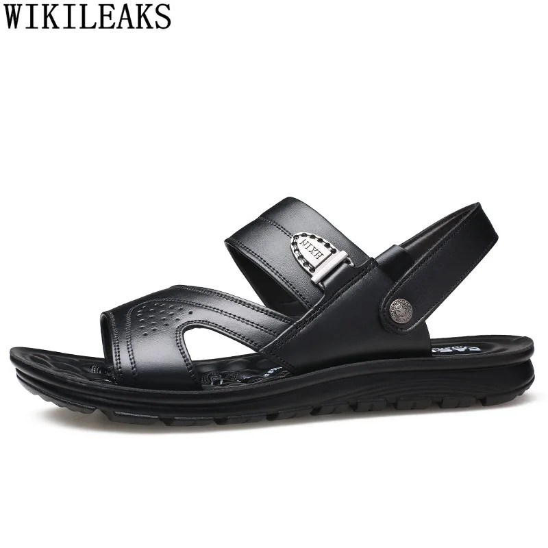 

Beach Sandals Mens Sandals Genuine Leather Summer Shoes Men Sandals for Men Outdoor Beach Shoes Men Casual Shoes Zapatos Hombre