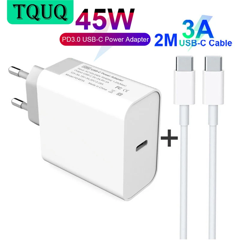 Устройство зарядное TQUQ 1 порт 45 Вт PD45W 30 20 Вт|Зарядные устройства для телефонов| |