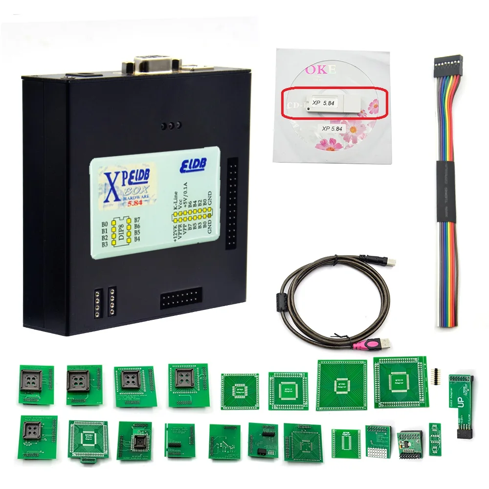 V5.84 Xprog ECU программируемый интерфейс Xprog-M Инструмент для письма xprog ATMEGA64A чип
