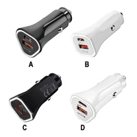 usb car charger fast charging pd 12w dual ports blackwhite type c 2 4a for phone ipad usb c charging adapter