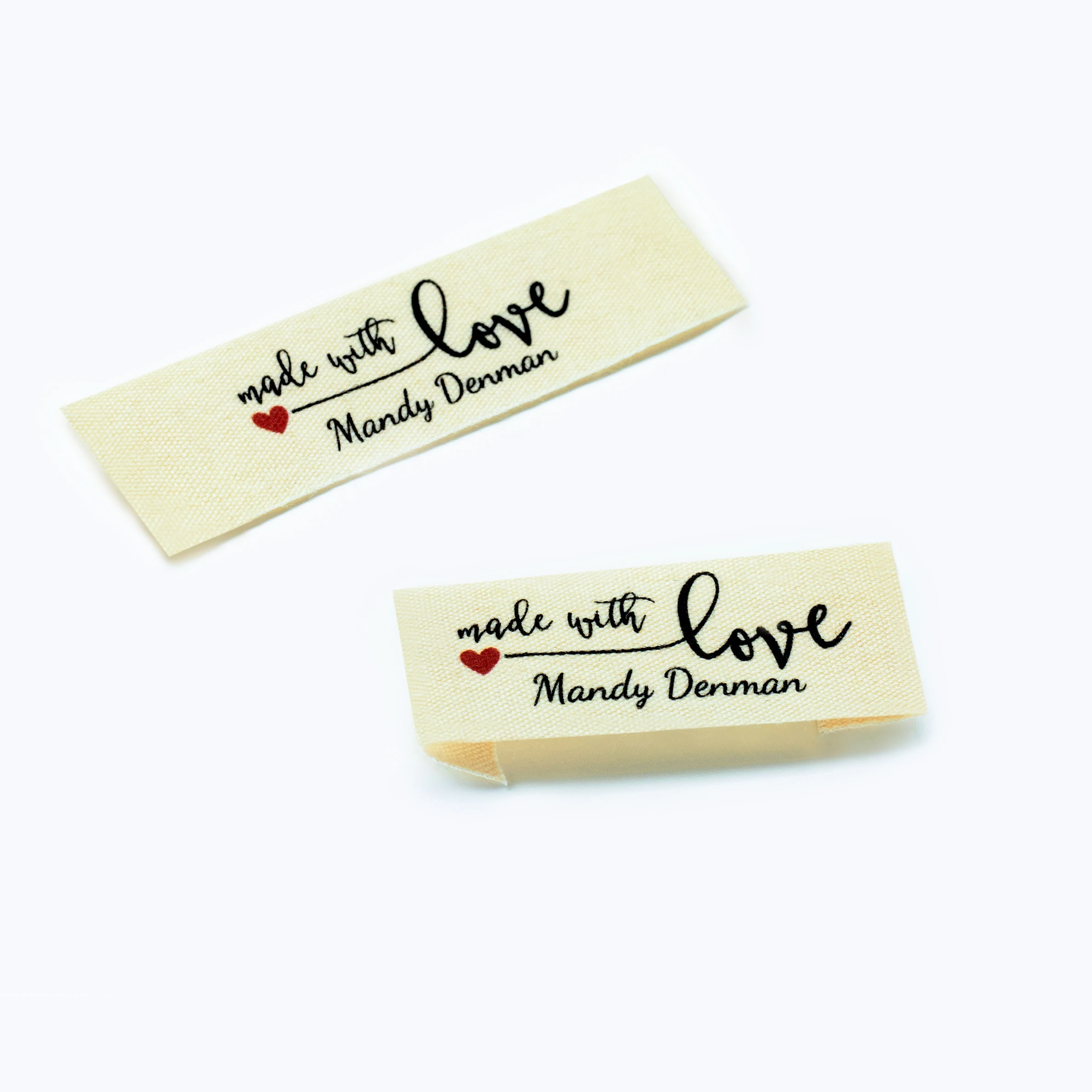 

Sewing labels / Custom brand labels, Clothing labels, Sewing, Fabric 100% cotton, custom text (FR066)