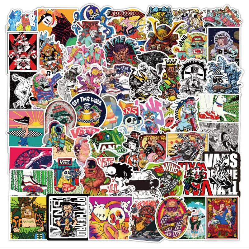 

10/30/50PCS Tide Brand Cartoon Graffiti Laptop Refrigerator Helmet Car Trunk Skateboard Guitar Waterproof Sticker Wholesale