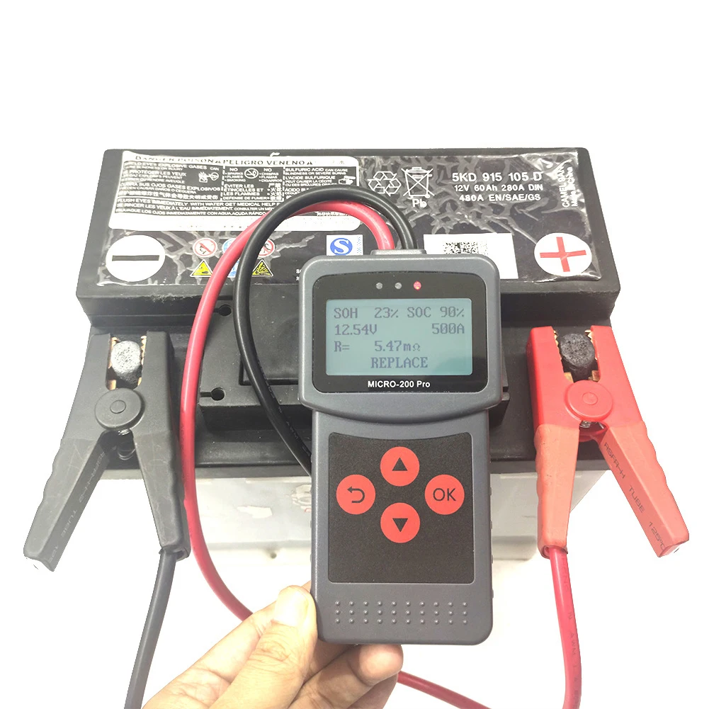 

24V 12V Car Motorcycle Battery Tester Auto Battery Tester MICRO-200 PRO Digital Car Load Discharge Battery Tester Analyzer New