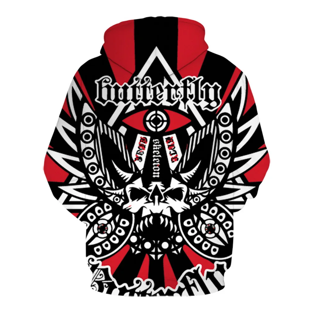 Брендовые толстовки с 3D-принтом цветов и черепов мужские женские свитшоты