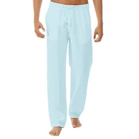 long yoga pants men length loose jogging pants men casual solid color low waisted drawstring loose pants running yoga trousers