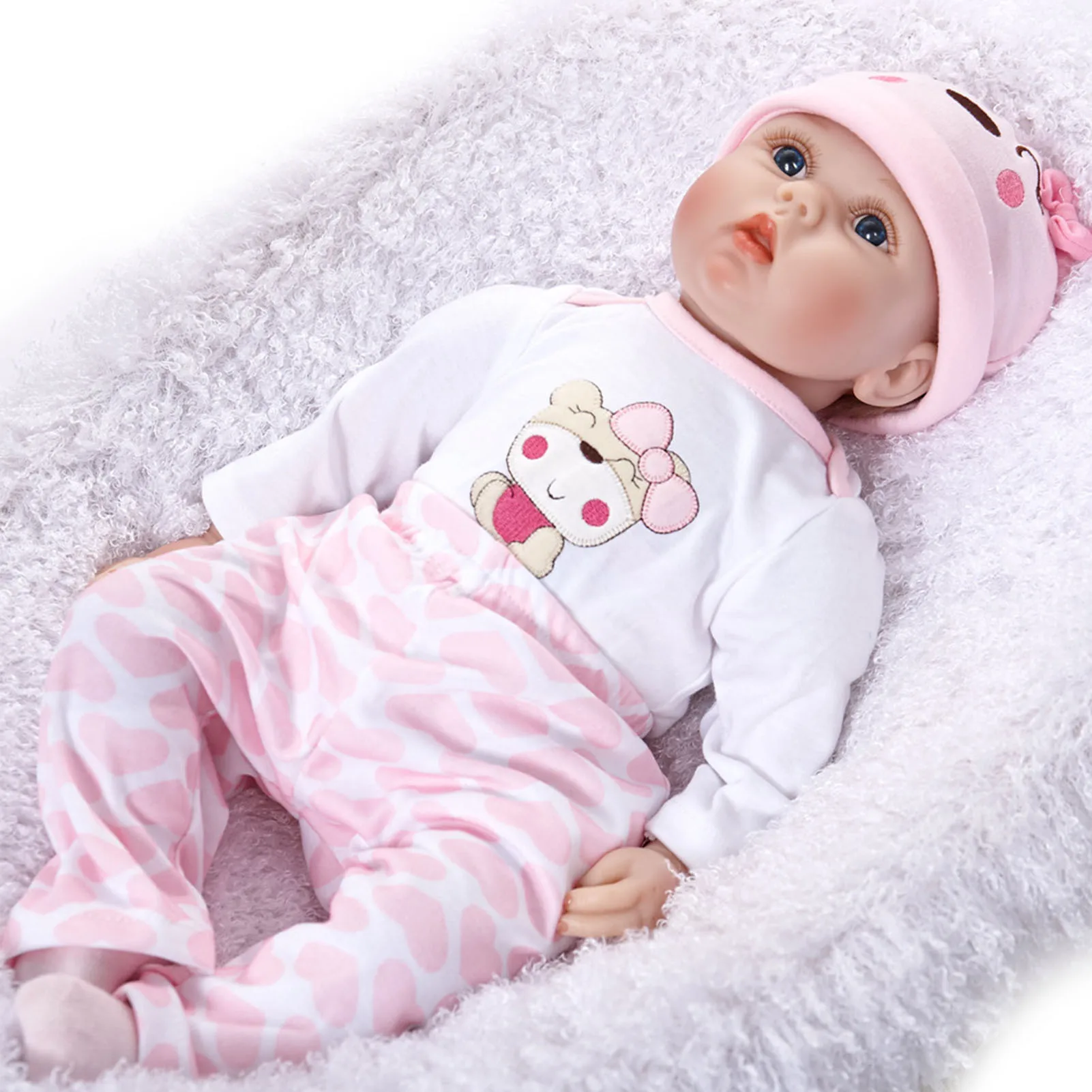 

22 Inch Baby Toys Kids Infant Toddler Lifelike Reborn Baby Doll 42cm 55cm Newborn Doll Kids Girl Playmate Birthday Gift for Baby