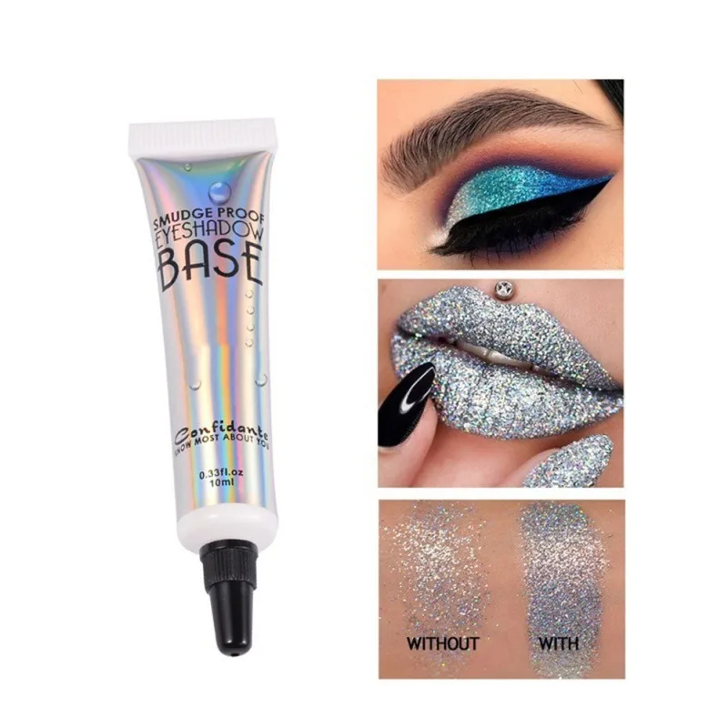 Профессиональный Крем для макияжа тени век губы макияж блестки фиксированная