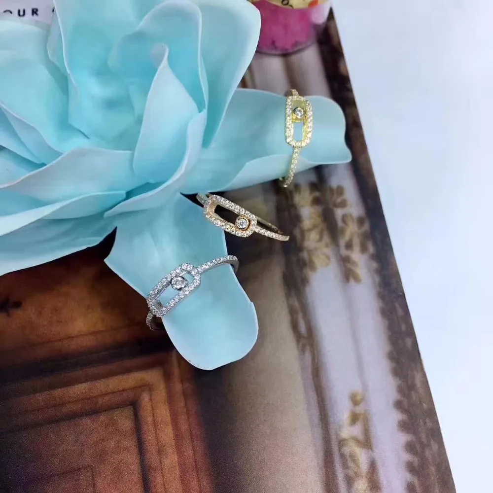 Модные популярные дизайн 2018 AAA cibuc циркония шаг кольца для женщин один камень 925