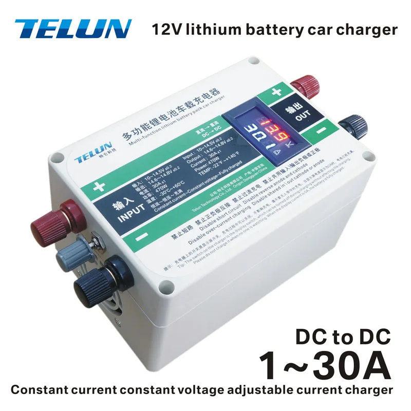 TELUN 14 6 4string V 15V 30A автомобильное зарядное устройство литиевая батарея фосфат