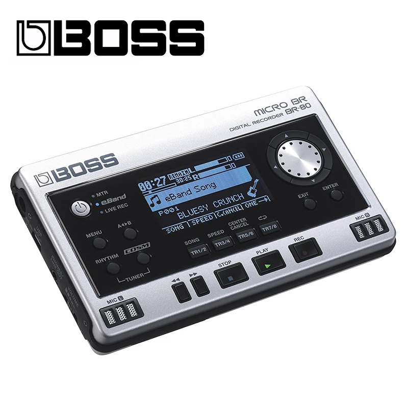 BOSS аудио BOSS BR80 микро Br-80 цифровой рекордер Metri мульти трек серебро конечная новая портативная запись