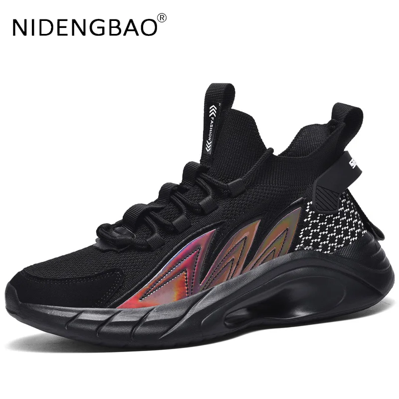 2021 Mens Sneakers Lightweight Breathable Outdoor Male Running Jogging Walking Sports Shoes Damping Tenis Zapatillas Hombre