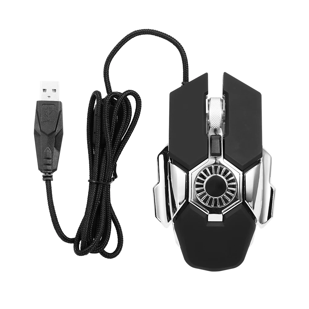 Игровая мышь G22 с механическим охлаждением регулируемая 6400DPI RGB эффект освещения