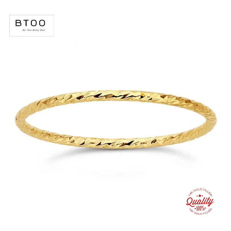 

14K Gold Filled Sparkle Stacking Ring Boho Gold Jewelry Minimalist Knuckle Ring Anillos Mujer Gold Accessories Rings for Women